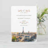 Save the Date Paris - Frankreich - Einladung (Stehend Vorderseite)