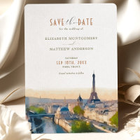 Save the Date Paris - Frankreich - Einladung