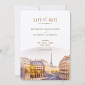 Save the Date Paris - Frankreich Zielort Einladung (Vorderseite)