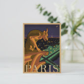 Save The Date | Paris - Gargoile Ankündigungspostkarte (Stehend Vorderseite)