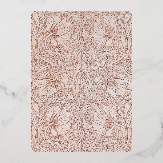 Save the Date Peach Muslim Islamic Morris Folieneinladung (Rückseite)