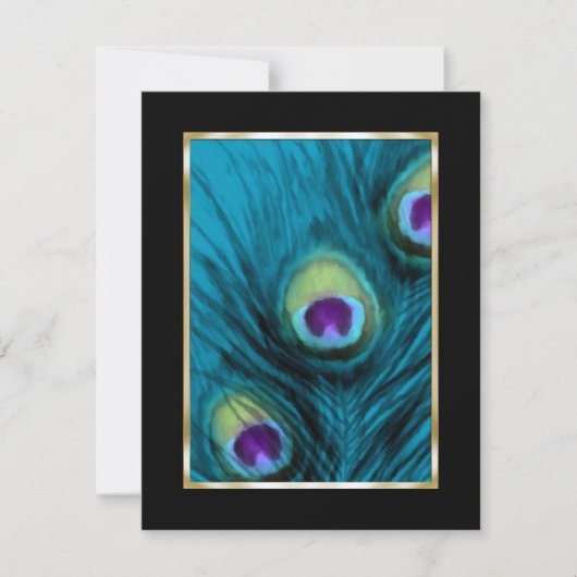 Save the Date Peacock (Vorderseite)