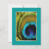 Save the Date Peacock Feather Set 1113 (Vorderseite)