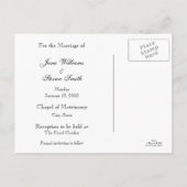 Save the Date Pearl Postcard Extended Version Ankündigungspostkarte (Rückseite)