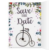 Save the Date Penny Farthing (Innen (Links))