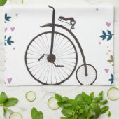 Save the Date Penny Farthing Geschirrtuch (Gefaltet)