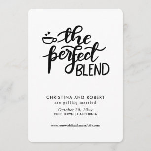 Save The Date   Perfect Blend Handschrift-Script Einladung