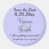 Save the Date Periwinkle Magnet (Vorne)