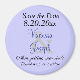 Save the Date Periwinkle Magnet