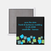 Save the Date Personalisiert - Blöcke Magnet (Vorderseite/Rückseite)