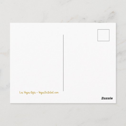 Save the Date Personalisiert Las Vegas Postcard Postkarte (Rückseite)