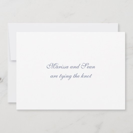 Save the Date Personalisiert Laurels Card (Rückseite)