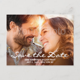 Save the Date, Personalisiert mit Foto, zweiseitig Ankündigungspostkarte