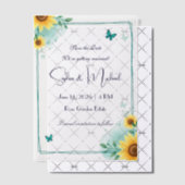 "Save the Date" Personalisierte Hochzeit Pergament Einladungen (Versetzt (Einladung))