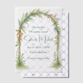 "Save the Date" Personalisierte Hochzeit Pergament Einladungen (Versetzt (Einladung))