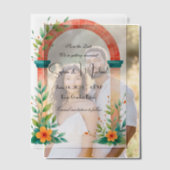 "Save the Date" Personalisierte Hochzeit Pergament Einladungen (Versatz (Ehepaar))