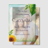 "Save the Date" Personalisierte Hochzeit Pergament Einladungen (Versatz (Ehepaar))