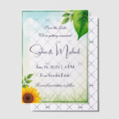 "Save the Date" Personalisierte Hochzeit Pergament Einladungen (Versetzt (Einladung))