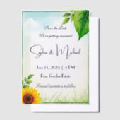 "Save the Date" Personalisierte Hochzeit Pergament Einladungen (Versetzt)