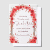 "Save the Date" Personalisierte Hochzeit Pergament Einladungen (Versetzt)