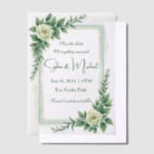 "Save the Date" Personalisierte Hochzeit Pergament Einladungen (Versetzt)