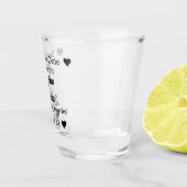 Save the Date Personalisierte Hochzeit Schnapsglas (Rechts)