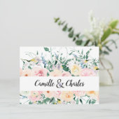 Save the Date Personalisierte Hochzeitskarte (Stehend Vorderseite)