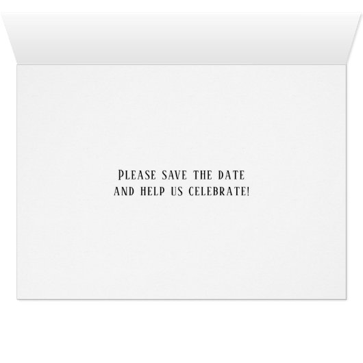 Save the Date, personalisierte Sonnenblume (Innenansicht Horizontal (Unten))