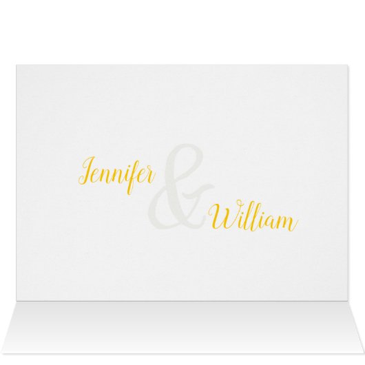 Save the Date, personalisierte Sonnenblume (Innenansicht Horizontal (Oben))