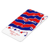 SAVE THE DATE Personalisierte US Flagge Magnet (Linke Seite)