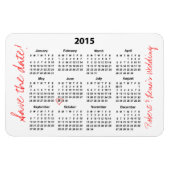Save the Date Personalisierter Kalenderzeitplan Magnet (Horizontal)