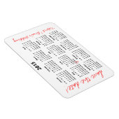 Save the Date Personalisierter Kalenderzeitplan Magnet (Rechte Seite)