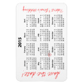 Save the Date Personalisierter Kalenderzeitplan Magnet (Vertikal)