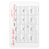 Save the Date Personalisierter Kalenderzeitplan Magnet (Vertikal)