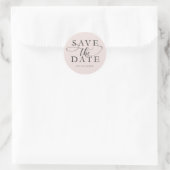 Save the Date personalisierter Umschlag Aufkleber (Tasche)