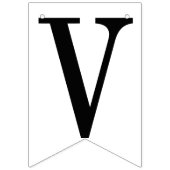 SAVE THE DATE: PERSONALISIERTER ZEITPUNKT WIMPELKETTE (Dritte Fahne)