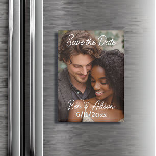 Save the Date Personalisiertes Foto Magnet