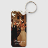 Save the Date | Personalisiertes Foto Schlüsselanhänger (Rückseite)