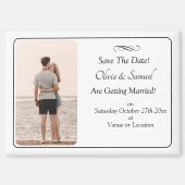 Save The Date, Photo - Black & White with Infinity Magnet (Vorderseite)