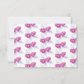 Save the date photo blue purple pine cone art (Rückseite)