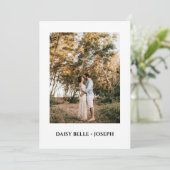 Save The Date Photo Invitation Einladung (Stehend Vorderseite)