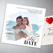 Save the Date Photo Modern Wedding Magnetic Magnetkarte
