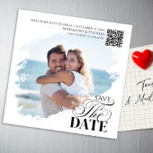 Save the Date Photo Modern Wedding Magnetic Magnetkarte