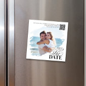 Save the Date Photo Modern Wedding Magnetic Magnetkarte