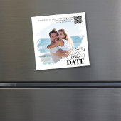 Save the Date Photo Modern Wedding Magnetic Magnetkarte