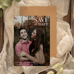 Save the Date Photo Post Card, Elegant & Modern Postkarte<br><div class="desc">Save the Date Photo Post Card,  Elegant & Modern Postcard</div>