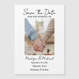 Save The Date Photo Thin Magnetic Card Magneteinladung