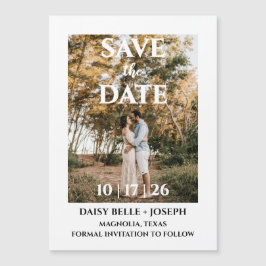 Save The Date Photo Thin Magnetic Card Magneteinladung