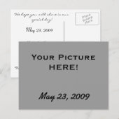 Save the Date Picture Postkarte (Vorne/Hinten)