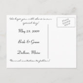 Save the Date Picture Postkarte (Rückseite)